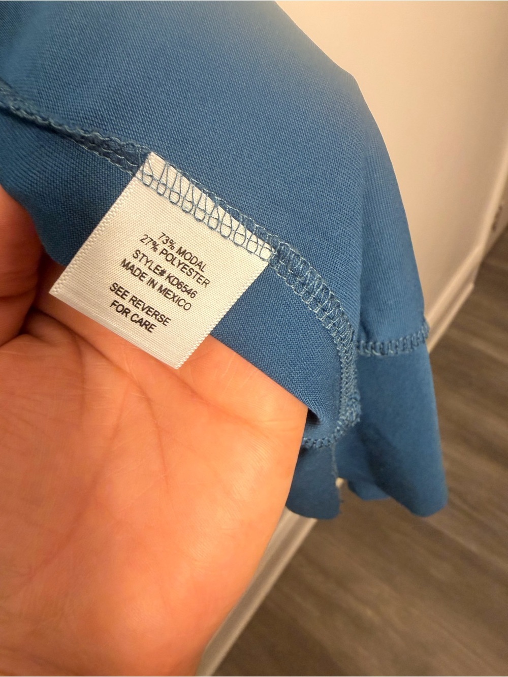 Francesca's Collections Blue Tie-Front Dress - Picture 5 of 6